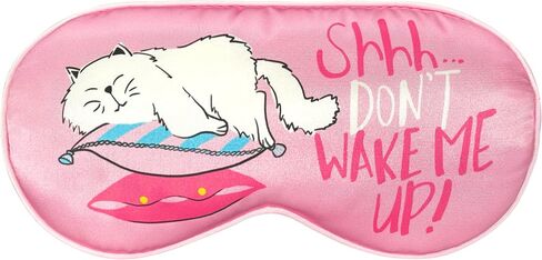 ANTI BASIC Funny Silk Sleep Masks with Adjustable Strap, Comfortable and Soft Eye Masks Gift for Women (Two Cats) … in Saudi Arabia
