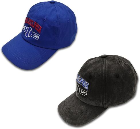Embroidered City Vintage Classic 2-Pack Washed Denim and Color Snapback Caps for Men Women, Adjustable Fans Baseball Cap in Kuwait