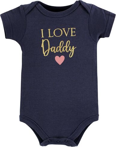 ملابس داخلية قطنية للأطفال من الجنسين من Hudson Baby، Girl Mommy Red Black، 3-6 أشهر in Saudi Arabia