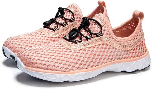 حذاء SUOKENI نسائي سريع الجفاف سهل الارتداء على الماء للشاطئ أو الرياضات المائية، حذاء مشي خفيف الوزن، رمادي فاتح، المقاس: US 7.5/EU 38 in Kuwait