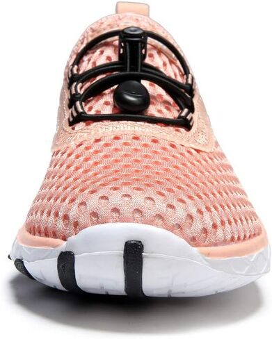 حذاء SUOKENI نسائي سريع الجفاف سهل الارتداء على الماء للشاطئ أو الرياضات المائية، حذاء مشي خفيف الوزن، رمادي فاتح، المقاس: US 7.5/EU 38 in Kuwait