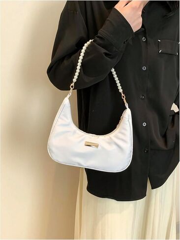 Verdusa Women's Pearl Top Handle Shoulder Handbag Floral Hobo Bag in Saudi Arabia