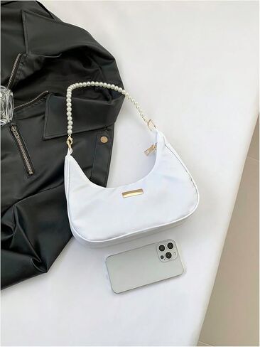 Verdusa Women's Pearl Top Handle Shoulder Handbag Floral Hobo Bag in Saudi Arabia