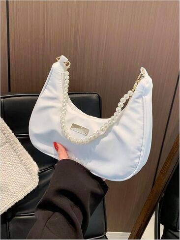 Verdusa Women's Pearl Top Handle Shoulder Handbag Floral Hobo Bag in Saudi Arabia