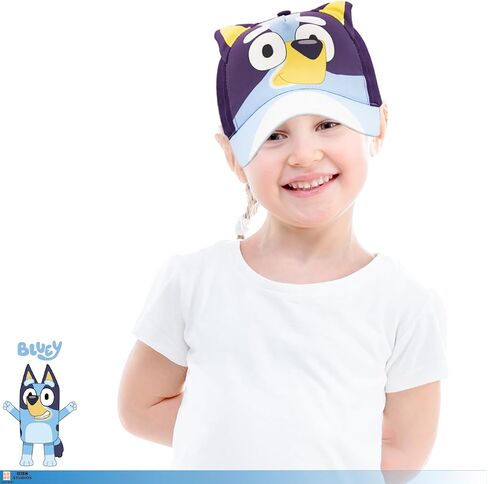 Bluey Toddler Baseball Cap – Cute Bluey Hat for Kids – Adjustable Toddler Ball Cap – Funny Cap for Kids with Flat Ears – Fun Cartoon Kids Baseball Cap – Breathable Cotton Hat in Kuwait