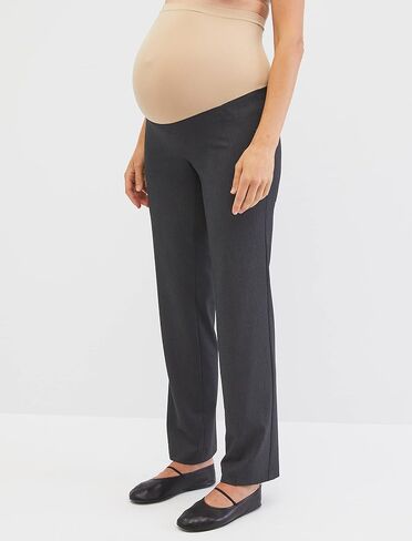Motherhood Maternity Women's Bi-Stretch Secret Fit Belly Straight Leg Suiting Pant in Saudi Arabia
