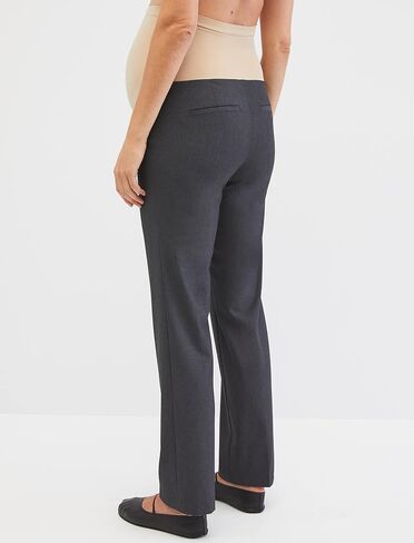 Motherhood Maternity Women's Bi-Stretch Secret Fit Belly Straight Leg Suiting Pant in Saudi Arabia