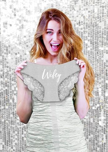 RhinestoneSash Lingerie Shower Gifts - Bride Panties Wedding Day - Bride Underwear Bachelorette in Kuwait