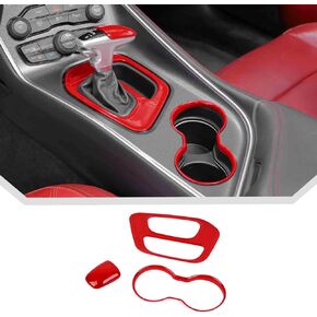 JECAR 3PCS لـ Challenger Interior Trim Kit لعام 2015-2023 Dodge Challenger Interior Accessories (Purple)