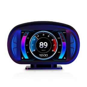 شاشة OBD2 رأس ، P2-NEW ، سرعة عرض رأس OBD ، دورة في الدقيقة ، الجهد ، درجة حرارة الماء ، مستوى الزيت ، الساعة ، وقت القيادة ، مسافة القيادة ، الأقمار الصناعية ، درجة الحرارة ، الاتجاه ، خط العرض.