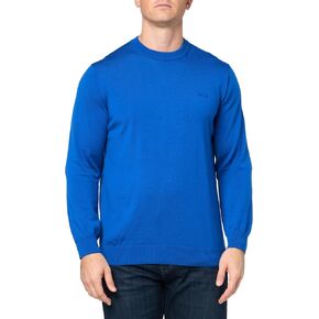 Lacoste Men's Merino Wool Monochrome Crew Neck Sweater
