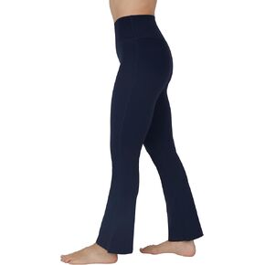 Yogalicious High Waisted Crossover Flared Legging Bootcut Tummy Control Wide Leg Pants