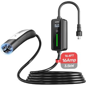 Unitek Level 1 & 2 Portable Tesla Charger -16Amp 3.5KW 240V EV Charger for All Tesla, Auto Sensing Electric Car Charger Tesla Adapter Mobile Connector for Tesla, Tesla Home Charger for ModelY/3/S/X