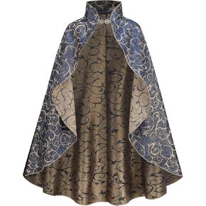 عباءة معالج يولسون للنساء الرجال ، عصر النهضة القوطية steampunk cloak هالوين زي القرون الوسطى كيب للجنسين