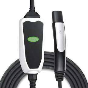 Lectron المستوى 1 / المستوى 2 شاحن Tesla المحمول (16 أمبير / 32 أمبير) مع سدادات شحن مزدوجة (NEMA 5-15 و 14-50)-متوافق مع جميع طرز Tesla