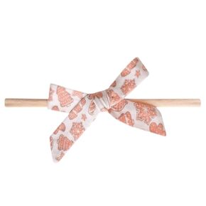 Copper Pearl Ribbon Baby Bow Cutie