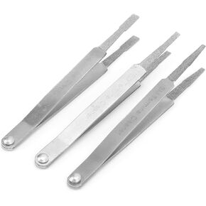 Terminal Cleaning Tool, 3PCS Metal Terminal Cleaner Set Electrical Cleaner for Small Electrical Spade Pin Connector, Diamond Tip Electrical Connector Cleaner Set, Electrical