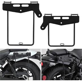 Saddle Bag Support Brackets Motorcycle Side Luggage Racks Saddlebags Skid Plates for Kawasaki Eliminator SE 500(Left and Right)