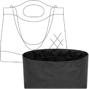 Handbag Organizer Insert for Chanel 31 Mini Bag, Custom Fit Inside Premium Matte Black Lightweight Water-resistant Purse Insert Accessories