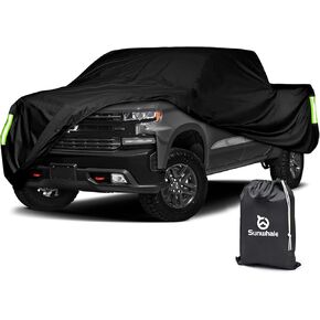 Car Cover Waterproof All Weather -Outdoor Car Snow Cover Snowproof UV Protection Windproof - Winter Rain Heavy Duty Full Car Covers Universal Fit for Sedan Length Up to 194 inch
