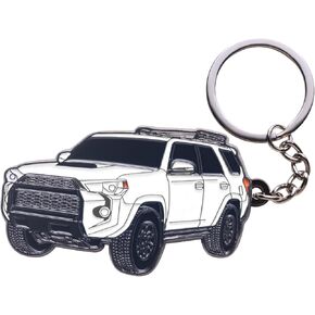 للحصول على إكسسوارات 4Runner Keychain ، لـ 4 Runner Key Chain Key Cover Fob - 3rd 4th 5th Gen Mods for TRD Car Accessories (Black)