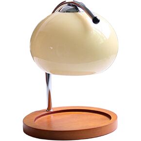 Candle Warmer Lamp, Aromatherapy Candle Warmer, Dimmable Retro Decorative Aromatherapy Candle Melter Melting Lamp for Bedroom Study Round Plate (Coral)