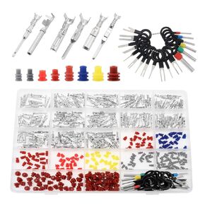 500Pcs Wire Terminal Pin Set Connector Pin Kits, Car Electrical Male Female Wire Terminal Connector Kit, 1/1.5/1.8/2.2/2.8/3.5mm 26 Type Car Terminals Pins
