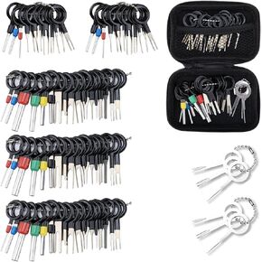 82PCS Terminal Pin Removal Tool Kit, Depinning Electrical Connector Pin Removal Tool, Pin Extractor Removal Tool Kit, Electrical Pin Release Terminal Ejector Kit
