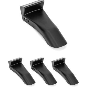 QWORK Inserts Jaw Clamp Cover Protector Wheel Rim Guards, 4 Pack Universal Plastic Rim Guard for Tire Changer, Black