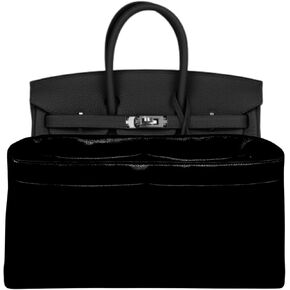 Purse Organizer Insert for Birkin 25, Premium Satin Handbag Organizer, thin, Lightweight, soft, smooth, silky texture, flexible, Gift for Women, (Pink Beige PB25)