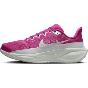 Nike Women's Air Zoom Pegasus 41 SHOED SHOEKERS PREMIUM (الفضة الخفيفة/الفوضى الساخنة/الفضة المعدنية ، نظام حجم الأحذية الأمريكي ، البالغين ، النساء ، الرقم ، المتوسط ​​، 8)