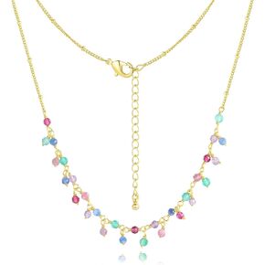 Colorful Beaded Choker Necklace for Women: Handmade Beaded Necklaces for Women