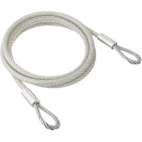 Tie Down Vinyl Coated Security Cable Galvanized Steel Core