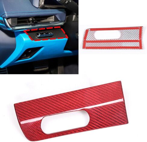 Auto Headlight Switch Button Panel Cover Trim，Compatible with forChevrole-t Corvette C8 Stingray Z06 Z51 2020 2021 2022 2023 2024 HUD Head-up Display Switch Trim Real Carbon Fiber (Carbon Fiber) in Saudi Arabia