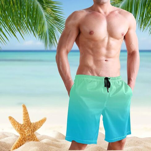 Magenta Purple Fuchsia Men's Beach Shorts Swim Trunks Quick Dry Swim Board shorts With Pockets L in Saudi Arabia