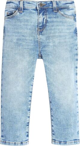 Gerber Unisex Baby Toddler Straight Leg Stretch Jeans, Light Blue Denim in Saudi Arabia