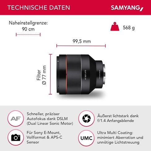 Samyang AF 45mm F1.8 Autofocus Lens for Sony FE in Saudi Arabia