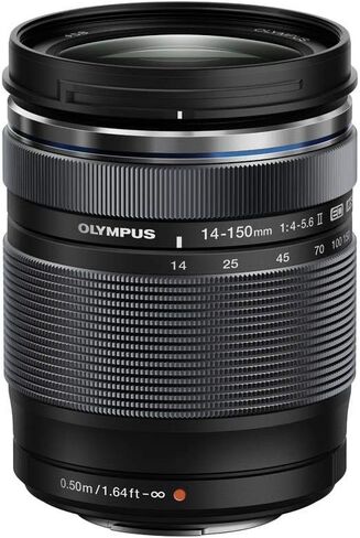 Olympus M.Zuiko Digital ED 14-150mm F4.0-5.6 II عدسة للكاميرات الأربعة ثلاثة (أسود) in Saudi Arabia