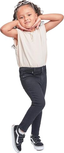 YMI Baby Girls Toddler Essential Skinny Jean Pants, W37 Black, 6 US in Saudi Arabia