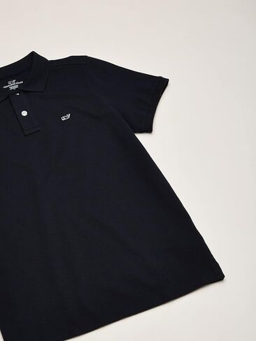 vineyard vines Kids’ Pique Polo Shirt, Vineyard Navy, White Cap, Large in Saudi Arabia