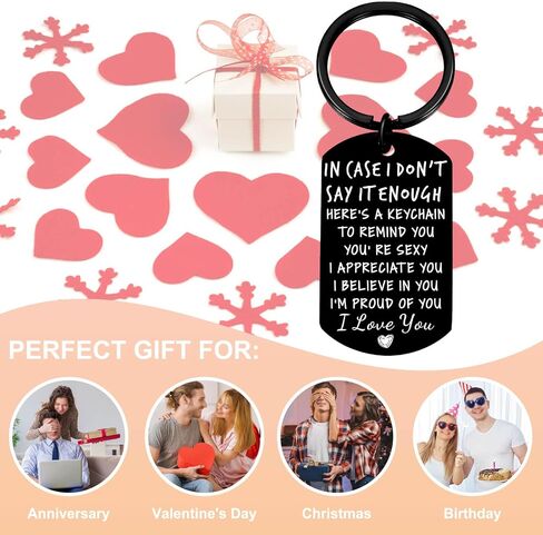 Coolvy Valentines Day Gifts for Him Drive Safe Keychains for Boyfriend Husband Birthday Anniversary Christmas Gifts From Wife in Saudi Arabia