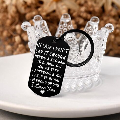 Coolvy Valentines Day Gifts for Him Drive Safe Keychains for Boyfriend Husband Birthday Anniversary Christmas Gifts From Wife in Saudi Arabia