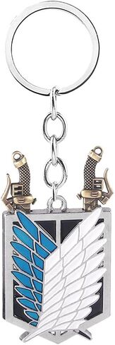 AOT Wings of Freedom Eren's Key Keychain - Shingeki No Kyojin Anime Chain - Gift for Men Women and Fans in Saudi Arabia