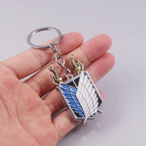 AOT Wings of Freedom Eren's Key Keychain - Shingeki No Kyojin Anime Chain - Gift for Men Women and Fans in Saudi Arabia