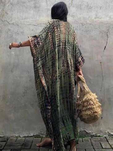 موس روز نساء الصيف caftan coverups فستان كيمونو الشاطئ in Kuwait