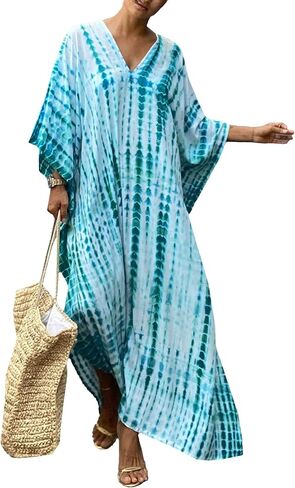 موس روز نساء الصيف caftan coverups فستان كيمونو الشاطئ in Kuwait