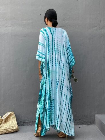 موس روز نساء الصيف caftan coverups فستان كيمونو الشاطئ in Kuwait