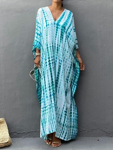 موس روز نساء الصيف caftan coverups فستان كيمونو الشاطئ in Kuwait