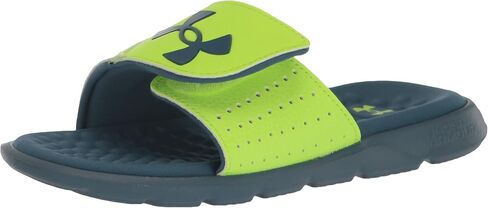 Under Armour Boys' Ignite Pro Slide, (001) Black / Black / White, 3, US in Saudi Arabia