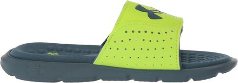 Under Armour Boys' Ignite Pro Slide, (001) Black / Black / White, 3, US in Saudi Arabia